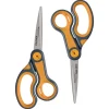 Westcott Titanium Bonded 8" Stainless Steel Multi-Purpose/Heavy Duty Scissor, Pointed Tip, Gray/Yellow, 2/Pack (16550) Best