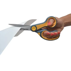 Westcott Titanium Bonded 8" Stainless Steel Multi-Purpose/Heavy Duty Scissor, Pointed Tip, Gray/Yellow, 2/Pack (16550) Best