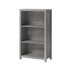 Outlet Fallbrook 3-Shelf 48"H Bookcase, Smoked Ash/Rustic Warm Gray (SPUS-FBBK-GM) Bookcases