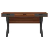 Discount Stirling 60"W Table, Natural Walnut/Charcoal Gray (SPLS-ST60D) Office Desks
