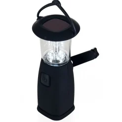 Flashlights & Lanterns<Whetstone ™ 6 LED Solar and Dynamo Powered Camping Lantern, Black