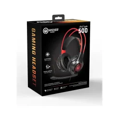 Wicked Audio Grid Legion 500 Stereo Gaming Headset, 3.5mm, Black/Red (WI-GH500)* Gaming Headsets