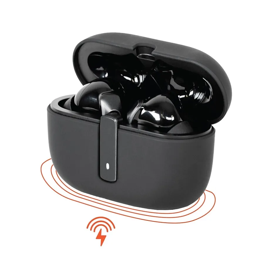 Wicked Audio Mojo 800 Wireless Active Noise Canceling Earbud Headphones, Bluetooth, Black (WI-TW4850)