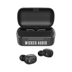 Wicked Audio True Wireless Noise Canceling Earbuds, Bluetooth, Black (WITW3050)