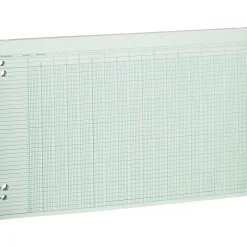 Sale Columnar Ruled Sheets, 30 Columns, 11" x 17", Green, 100 Sheets/Pack (WLJG5030) Accounting & Record Journals