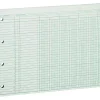 Best Wilson Jones Columnar Sheets, Ledger Paper, Ruled, 30 Lines, 6 Columns, Green Paper, 9 1/4" x 11 7/8", 100/Pk Accounting & Record Journals