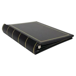 Clearance Minute Record Book, 9.3"W x 11.6"H, Black, 250 Sheets/Book (W0395-11) Accounting & Record Journals