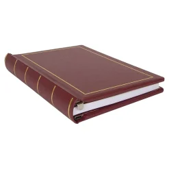 Best Wilson Jones Minute Record Book, 9.3"W x 11.6"H x 1.7"D, Red (W0396-11) Accounting & Record Journals
