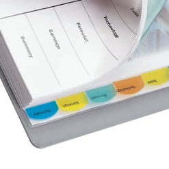 Wilson Jones ® View-Tab® Transparent Dividers, 8-Tab Set, Multicolor (W55067) Online