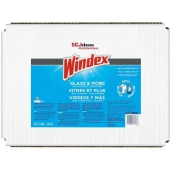Windex Glass & More Cleaner with Ammonia-D, Unscented, 5 gal. Bag-in-Box Dispenser (696502)