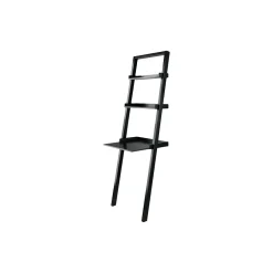 Bellamy 3-Shelf 69"H Leaning Bookcase, Black (29323) Bookcases