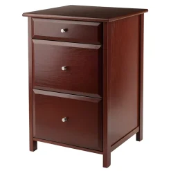 Outlet Delta File Cabinet, Walnut (94321) File Cabinets