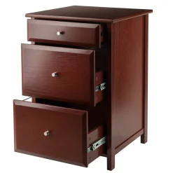 Outlet Delta File Cabinet, Walnut (94321) File Cabinets