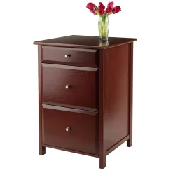 Outlet Delta File Cabinet, Walnut (94321) File Cabinets