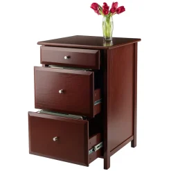 Outlet Delta File Cabinet, Walnut (94321) File Cabinets