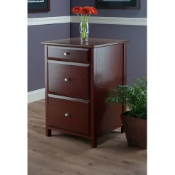 Outlet Delta File Cabinet, Walnut (94321) File Cabinets