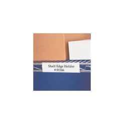 Unbranded Wire-Rac 1.32" x 6" Snap-On Label Holders, Clear (LH151) Sale