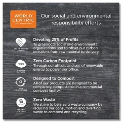 Paper Towels<World Centric 100 Percent PCW Recycled Multifold Paper Towels, 1-Ply, Natural, 250/Pack, 16 Packs/Carton (WORTWPAMF)