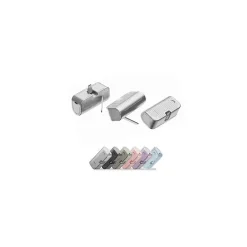 Worryfree Gadgets USB-C Power Bank, 5000 mAh, Silver (WED02)