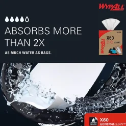 WypAll GeneralClean X60 Fabric Cleaning Wipers, 16.8