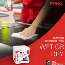 WypAll GeneralClean X60 Nylon Cleaning Wipers, 12