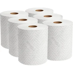 WypAll L10 Cleaning Towels, 7" x 11", White, 340 Sheets/Roll, 6 Rolls/Pack, 6/Carton (53734)