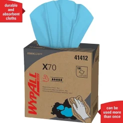 WypAll PowerClean X70 Cloths, 8.34