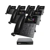 Office Phones & Conferencing<XBLUE QB1 14-Line Corded Conference Telephone System Bundle, Black (qb1-ip8g-4x7)