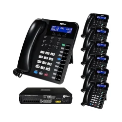 Office Phones & Conferencing<XBLUE X16 Plus 6-Line Corded Conference Telephone Bundle, Black (X16plus-XD10-4x7)