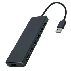 Usb Hubs<4XEM 7-Port USB-A Data Hub, Black (4XUSBADATAHUBTAA)