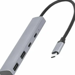 Usb Hubs<4XEM 4-Port USB-C Hub, Silver (4XUSBCHUB2A2CTAA)