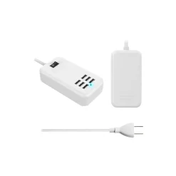 4XEM USB Charging Kit/Bundle for Phone/Tablet/Game, White (4XPOWER6USBCBL)