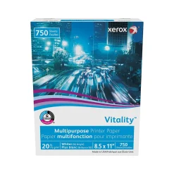 Clearance Vitality 8.5" x 11" Multipurpose Paper, 20 lbs., 92 Brightness, 750 Sheets/Ream (3R20195) Multipurpose Paper