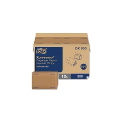Napkins<SCA Xpressnap Interfold Dispenser Napkins, 1-Ply, Bag-Pack, 13 X 8.5", White, 6000/Carton (TRKDX900)