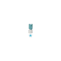Cosco Xstamper Pre-inked Stamp, Light Blue Ink "Star" (036005) New
