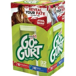 Fresh Groceries<Yoplait Yogurt Go-Gurt Stawberry and Berry Yogurt, 32/Pack (902-00002)