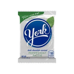 Chocolate<York Peppermint Patties Peppermint Dark Chocolate Candy Bar, 1.4 oz. (432C)