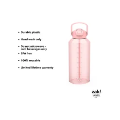 Water Bottles<Zak! Liberty Plastic Water Bottle, 64 oz., Coral (2546-X270)