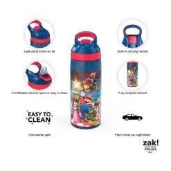 Water Bottles<Zak! Mario Movie Polypropylene Water Bottle, 25 oz. (MARG-W030)