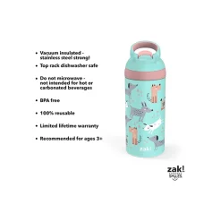 Water Bottles<Zak! Stainless Steel Water Bottle, 14 oz. (7271-U410-3)