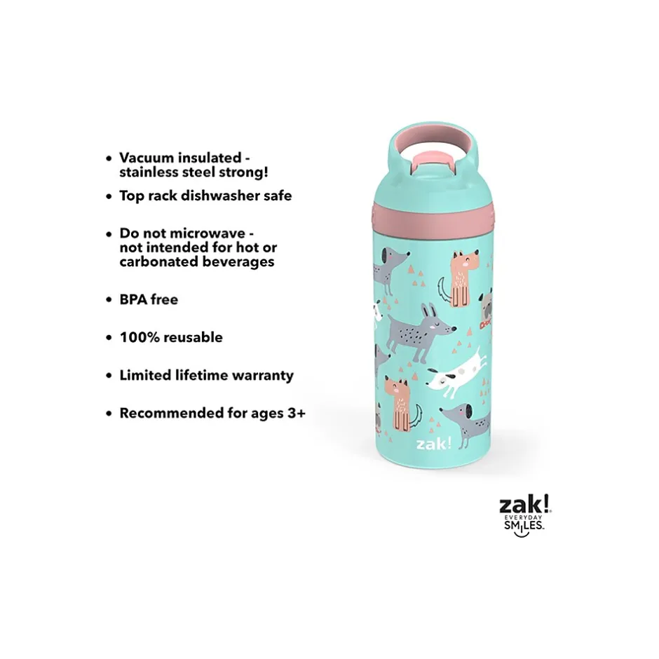 Water Bottles<Zak! Stainless Steel Water Bottle, 14 oz. (7271-U410-3)