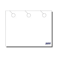Hot 3-Up Door Hanger, 8.5" x 11", Vellum Bristol White, 50/Pack (212-50FWH23D) Business Cards