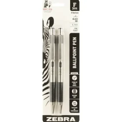 Zebra F-301 Retractable Ballpoint Pen, Fine Point, 0.7mm, Black Ink, 2 Pack (27112) Best