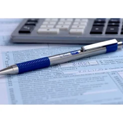 Zebra F-301 Retractable Ballpoint Pen, Fine Point, 0.7mm, Blue Ink, Dozen (27120) Hot