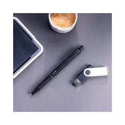 Zebra G-750 Retractable Gel Pens, Medium Point, Black/Blue Ink, 2/Pack (49802)