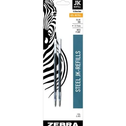 Zebra JK-Refill Gel-Ink Pen Refills, Medium Tip, Blue Ink, 2/Pack (88122) Discount