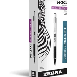 Zebra M-301 Mechanical Pencil, 0.5mm, #2 Medium Lead, Dozen (ZEB54010) Clearance