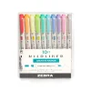 Zebra Mildliner Twin Tip Highlighters, Bullet/Chisel Tip, Complete Assorted, 10/Pack (78101) Outlet