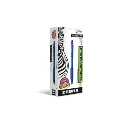 Zebra Z-Grip Retractable Ballpoint Pen, Medium Point, 1.0mm, Blue Ink, Dozen (22220) Best