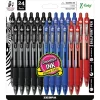Zebra Z-Grip Retractable Ballpoint Pen, Medium Point, 1.0mm, Assorted Ink, 24 Pack (12224) Clearance